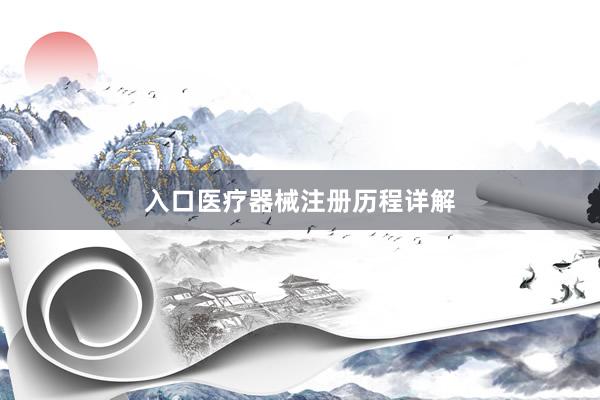 入口医疗器械注册历程详解
